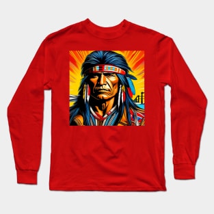 RED POWER 7 (CROPPED) Long Sleeve T-Shirt